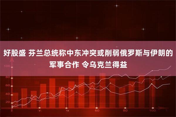好股盛 芬兰总统称中东冲突或削弱俄罗斯与伊朗的军事合作 令乌克兰得益