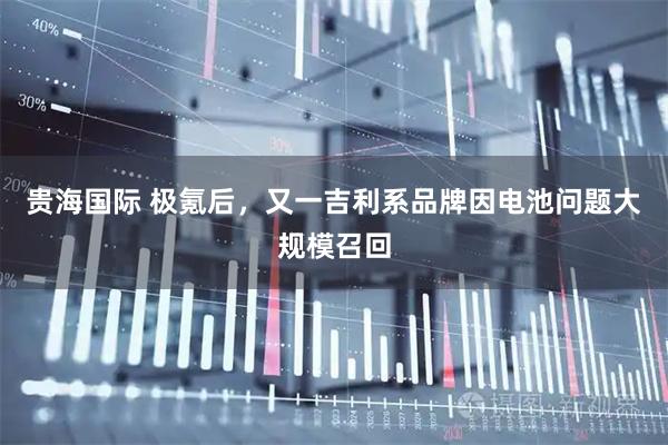 贵海国际 极氪后，又一吉利系品牌因电池问题大规模召回