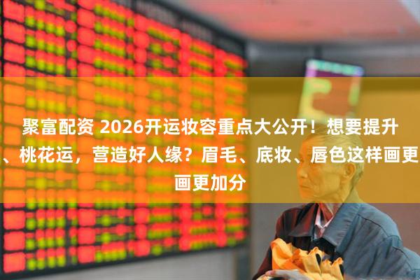 聚富配资 2026开运妆容重点大公开！想要提升财运、桃花运，营造好人缘？眉毛、底妆、唇色这样画更加分