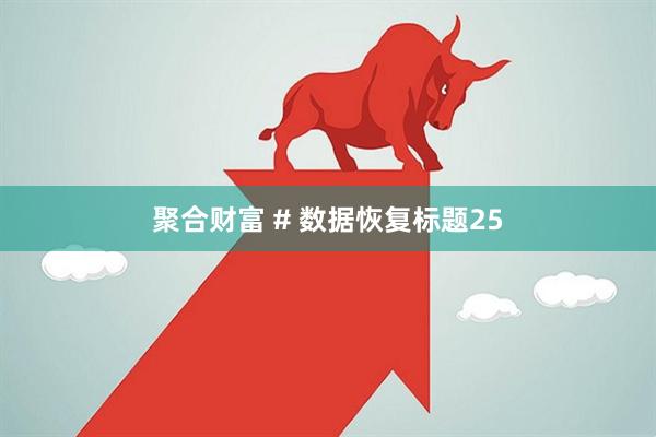 聚合财富 # 数据恢复标题25